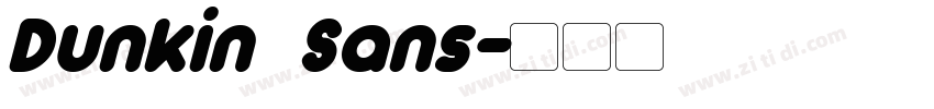 Dunkin Sans字体转换